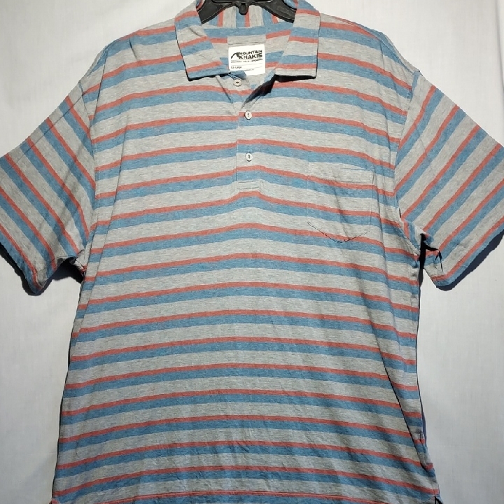 Mountain Khakis Striped Mens Polo Shirt Size Xxl